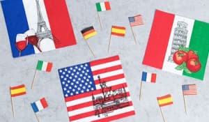 Flaggor & Dekoration för olika länder