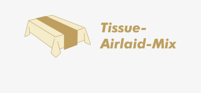 Bordslöpare Tissue-Airlaidmix