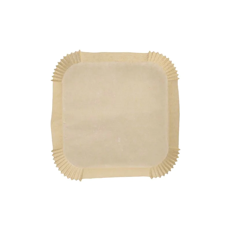 Backpapierzuschnitte für Heißluftfritteusen, 23 x 23 cm x 4,5 cm braun - Bild 2