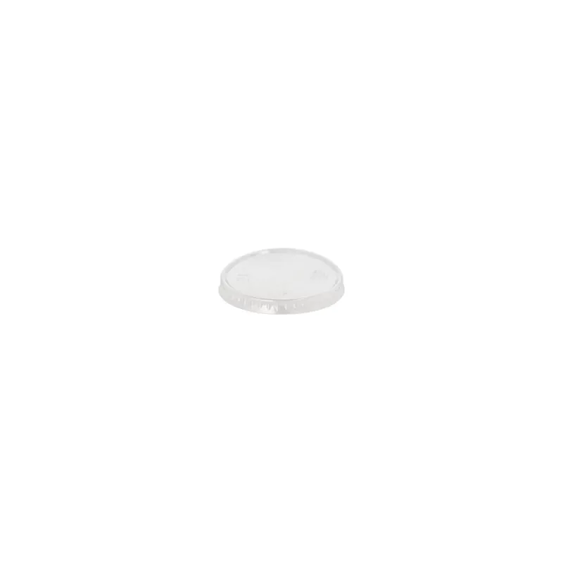 Deckel für Portionsbecher, rPET, Ø 6,5 cm, transparent - Bild 1 Deckel für Portionsbecher, rPET, Ø 6,5 cm, transparent - Bild 1