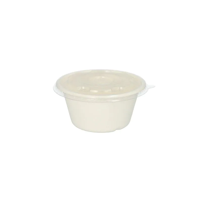 Deckel für Zuckerrohrschalen rund Ø 16,4 cm · 1,1 cm weiss - Bild 3