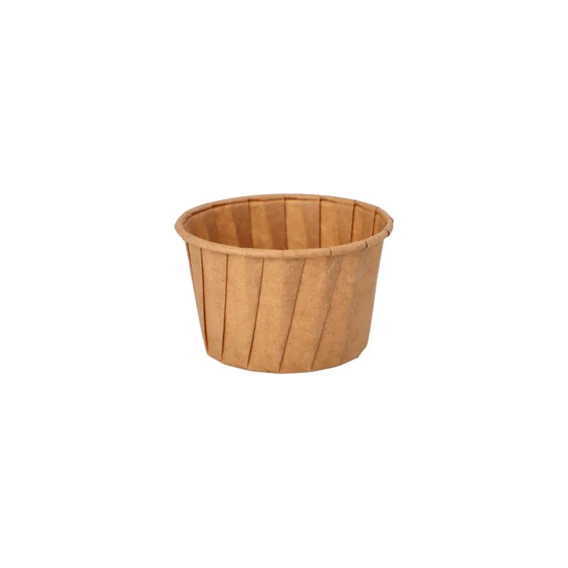 Dressingbecher aus Papier "pure" 90 ml Ø 6,6 cm · 4,2 cm braun - Bild 1 Dressingbecher aus Papier "pure" 90 ml Ø 6,6 cm · 4,2 cm braun - Bild 1
