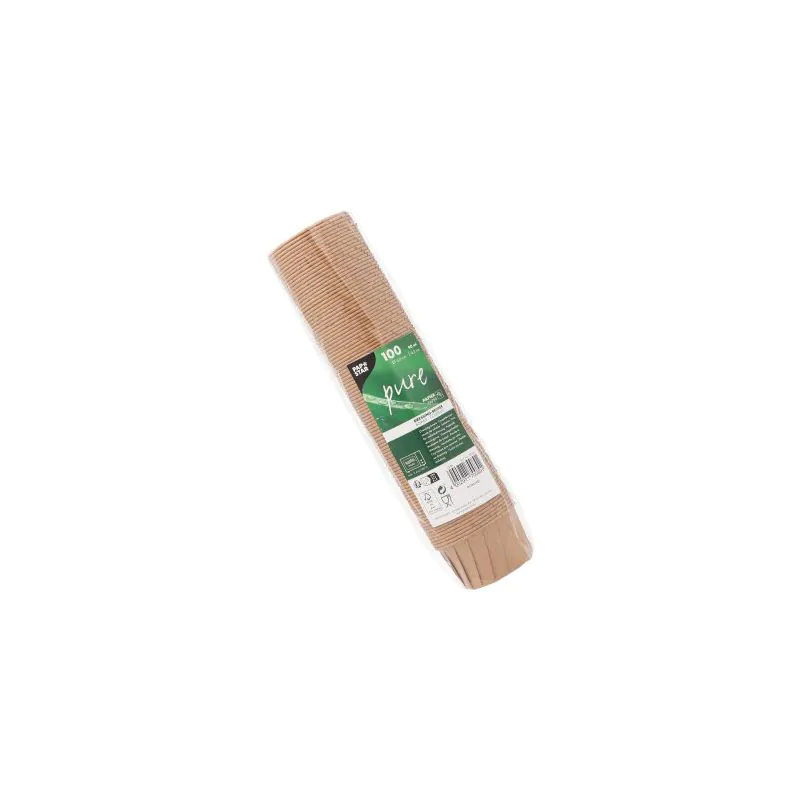 Dressingbecher aus Papier "pure" 90 ml Ø 6,6 cm · 4,2 cm braun - Bild 2