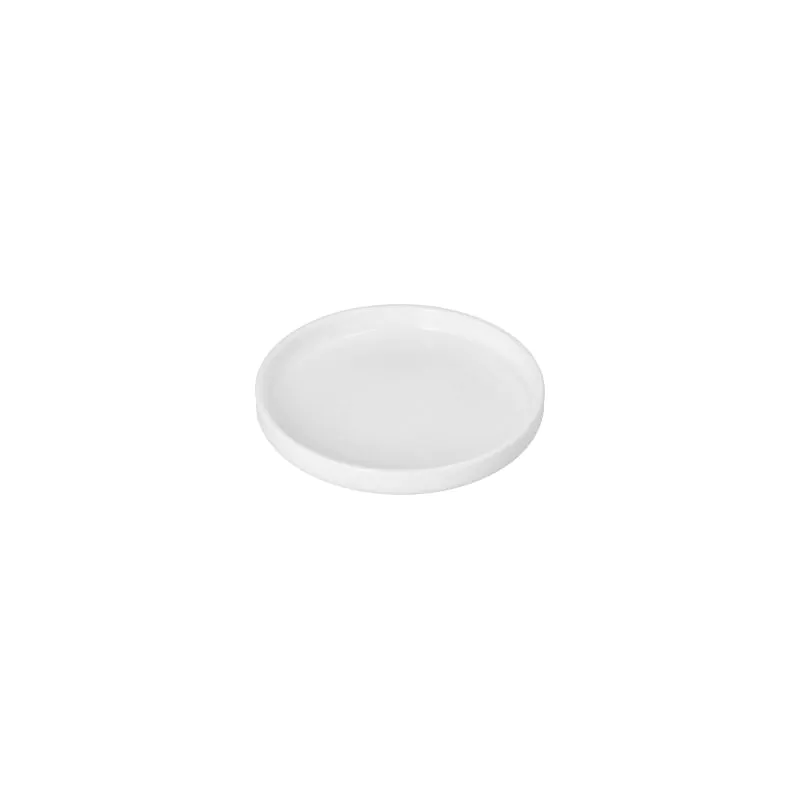 Fingerfood-Teller aus Porzellan, rund Ø 9 cm · 1,2 cm weiss "Ano" - Bild 2