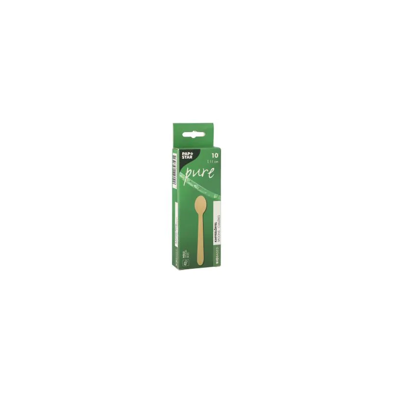Holzkaffeelöffel, "pure" 11 cm natur - Bild 2