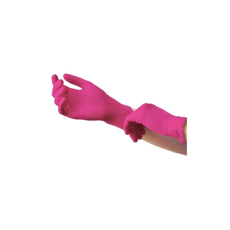 "Medi-Inn® Classic" Handschuhe, Nitril puderfrei magenta "Nitril Magenta" Größe XL - Bild 2