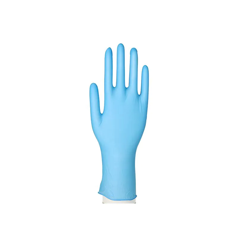 Nitrilhandschuhe mit langem Schaft, puderfrei, blau, Größe L, "Medi-Inn®" - Bild 2