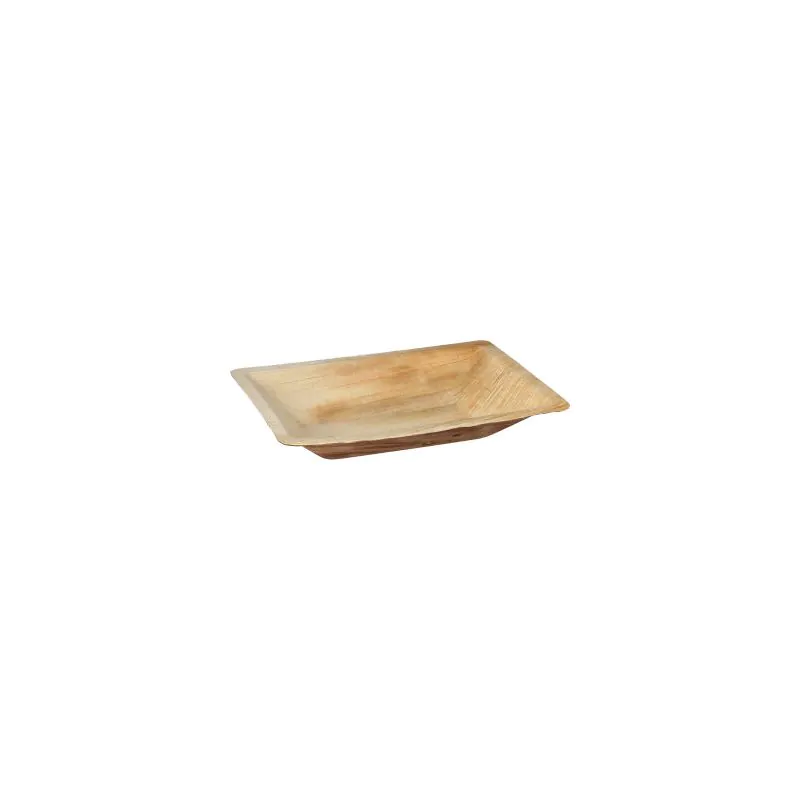 Palmblatt Teller "pure" eckig 17 x 12 cm natur - Bild 1 Palmblatt Teller "pure" eckig 17 x 12 cm natur - Bild 1