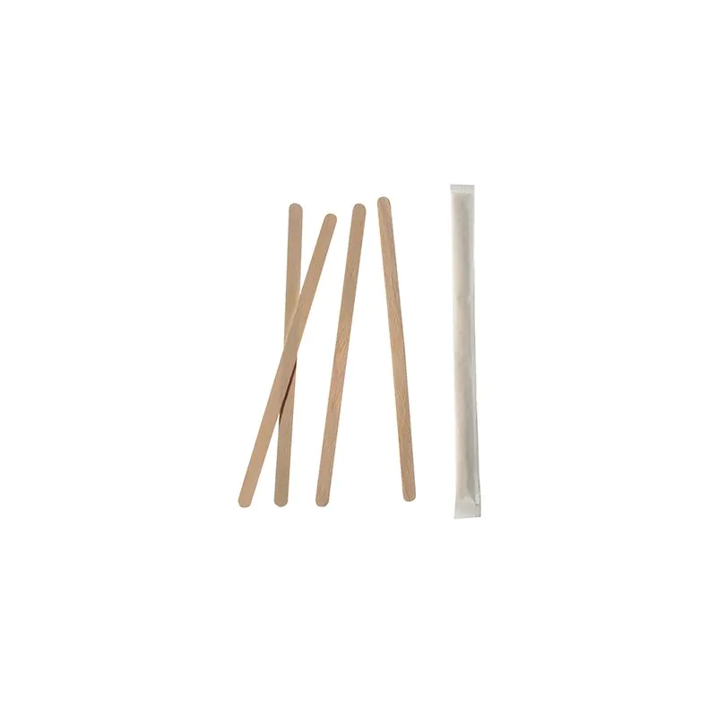 Rührstäbchen, Holz "pure" 11 cm einzeln gehüllt - Bild 1 Rührstäbchen, Holz "pure" 11 cm einzeln gehüllt - Bild 1