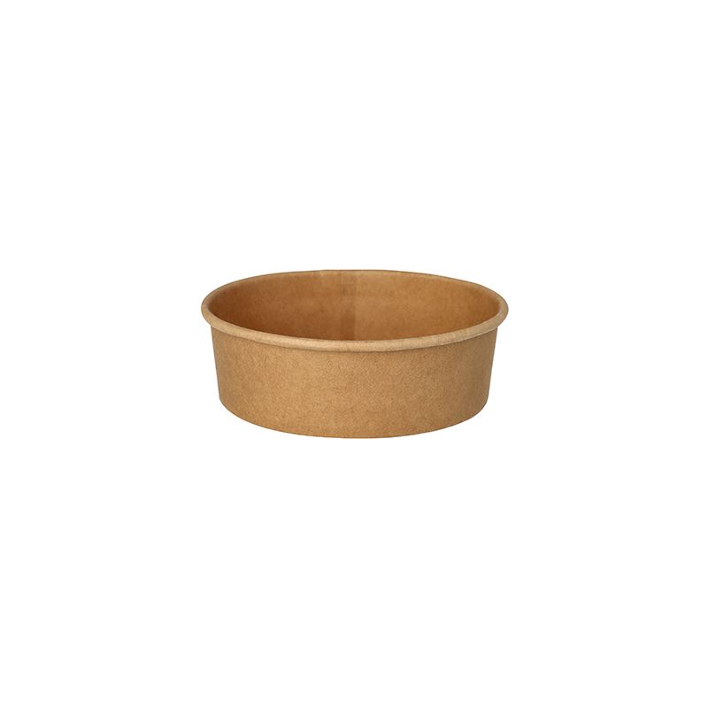 Salatschalen, Pappe rund 500 ml Ø 15 cm · 4,6 cm braun - Bild 1 Salatschalen, Pappe rund 500 ml Ø 15 cm · 4,6 cm braun - Bild 1