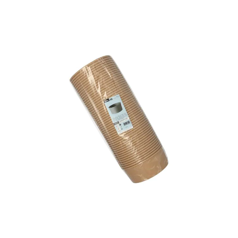 Salatschalen To Go aus Pappe, rund 1300 ml Ø 18,4 cm · 7 cm braun - Bild 2