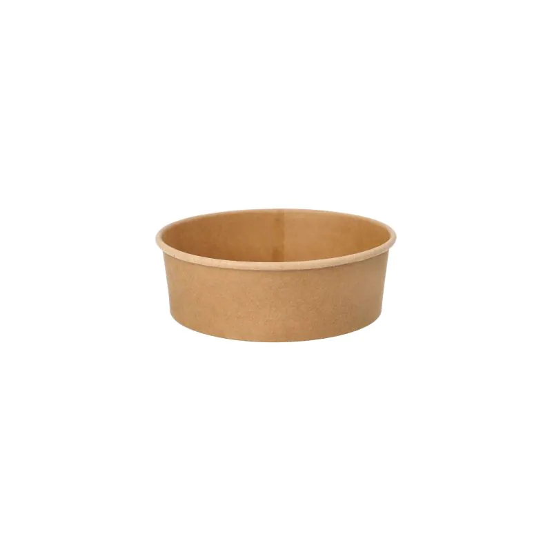 Salatschalen To Go aus Pappe "pure" rund 500 ml braun - Bild 1