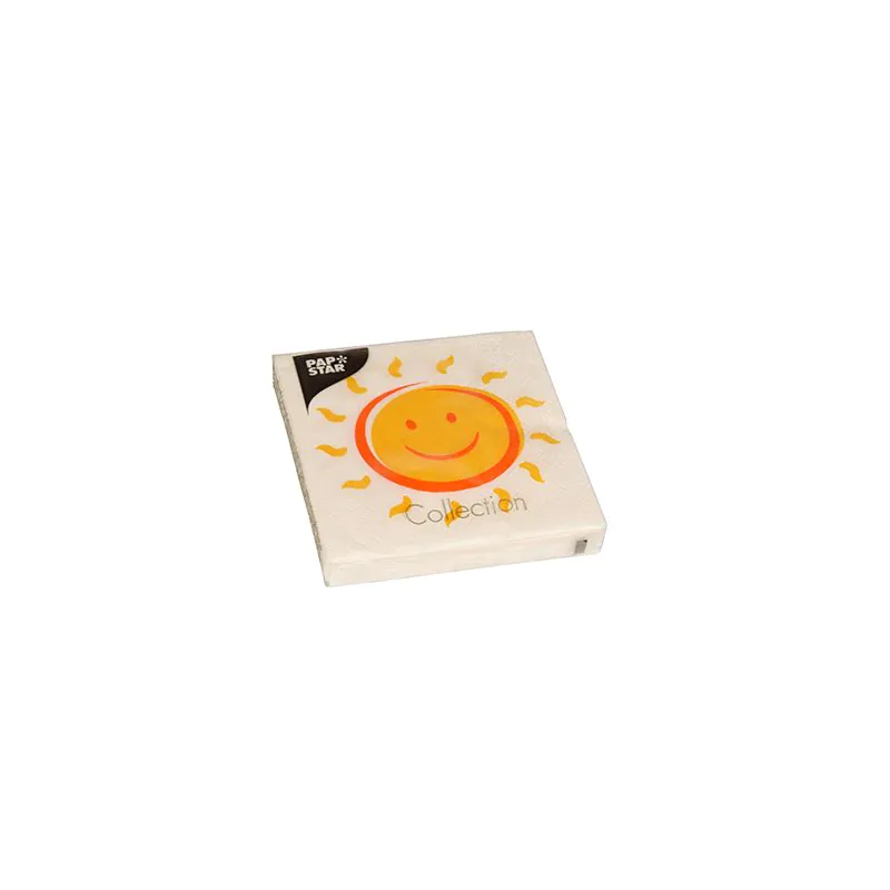 Servietten, 3-lagig 1/4-Falz 25 x 25 cm "Here comes the Sun" - Bild 2