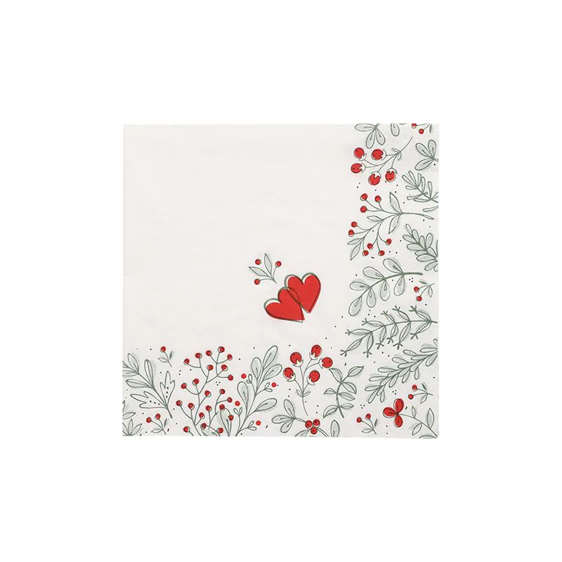 Servietten, 3-lagig 1/4-Falz 40 x 40 cm "Berries" - Bild 1 Servietten, 3-lagig 1/4-Falz 40 x 40 cm "Berries" - Bild 1