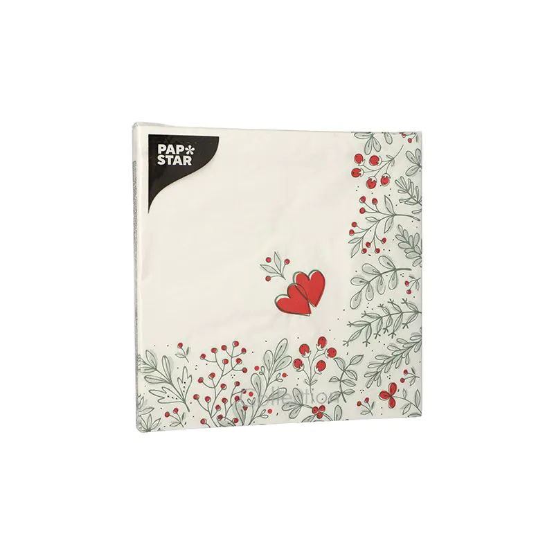 Servietten, 3-lagig 1/4-Falz 40 x 40 cm "Berries" - Bild 2