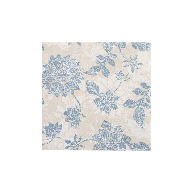 Servietten "ROYAL Collection" 1/4-Falz 40 x 40 cm arktikblau "Flowers" - Bild 1 Servietten "ROYAL Collection" 1/4-Falz 40 x 40 cm arktikblau "Flowers" - Bild 1