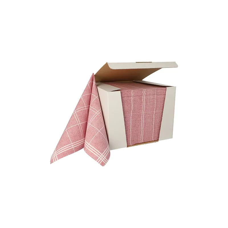 Servietten "ROYAL Collection" 1/4-Falz 40 x 40 cm bordeaux "Kitchen Craft" - Bild 2