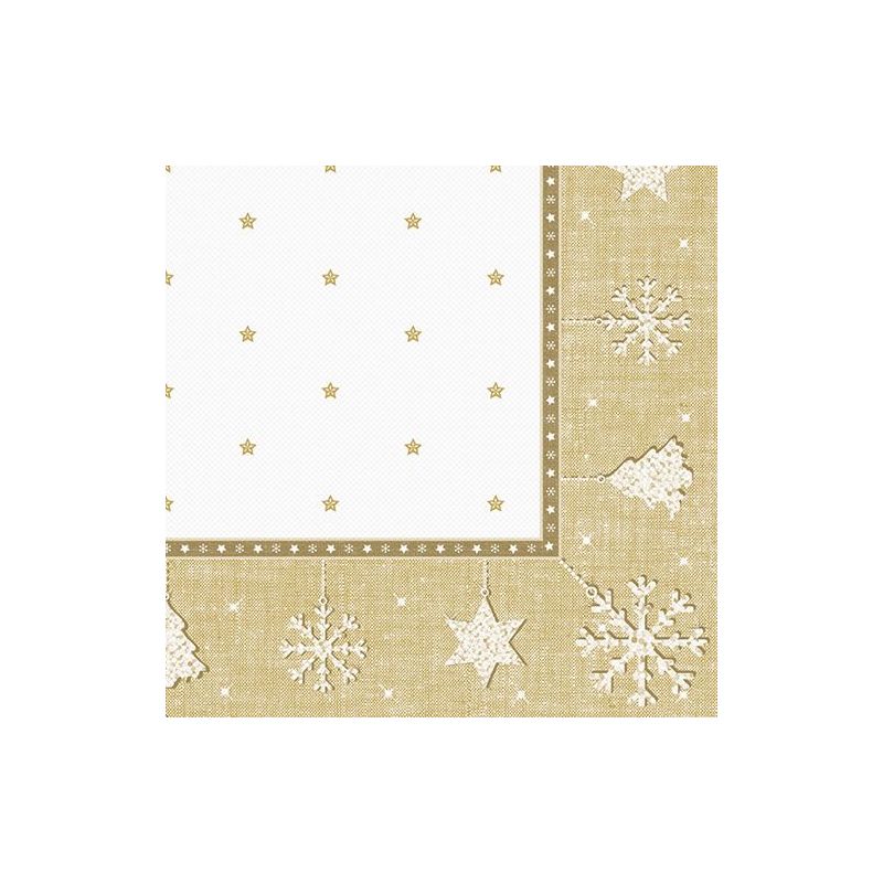 Servietten "ROYAL Collection" 1/4-Falz 40 x 40 cm gold "X-Mas" - Bild 1 Servietten "ROYAL Collection" 1/4-Falz 40 x 40 cm gold "X-Mas" - Bild 1
