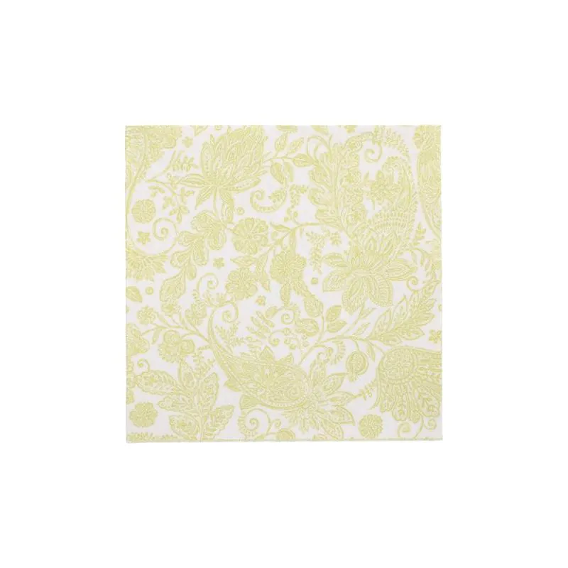 Servietten "ROYAL Collection" 1/4-Falz 40 x 40 cm limonengrün "Paisley" - Bild 1 Servietten "ROYAL Collection" 1/4-Falz 40 x 40 cm limonengrün "Paisley" - Bild 1