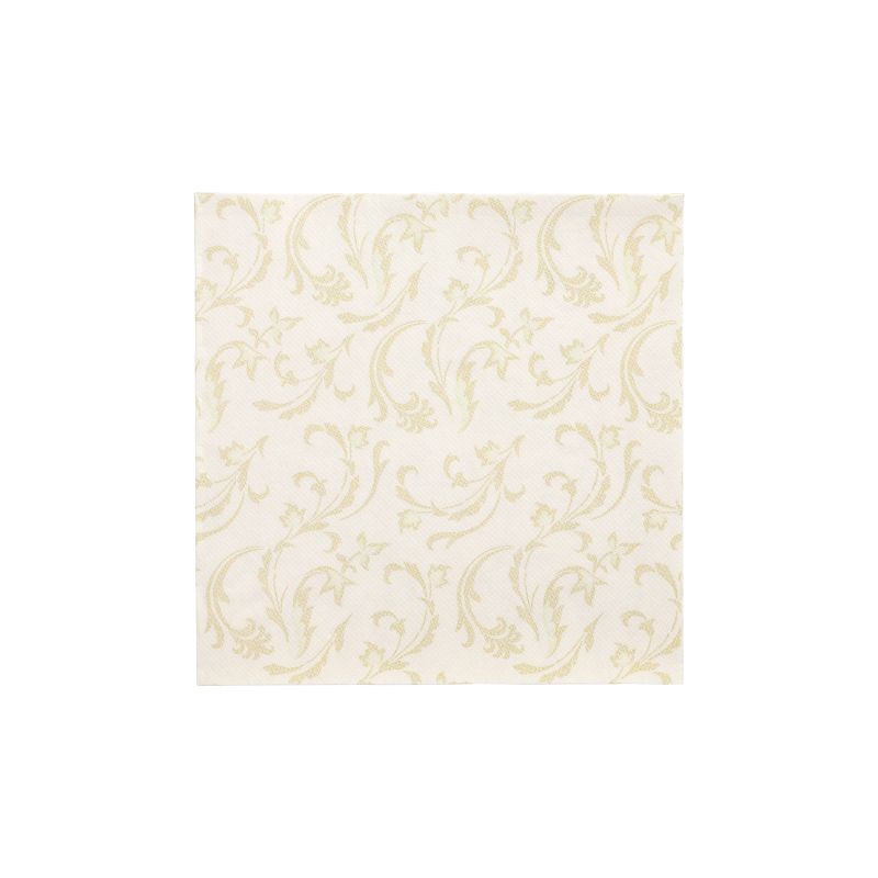 Servietten, champagner "ROYAL Collection" 1/4-Falz 40 x 40 cm "Damascato" - Bild 1