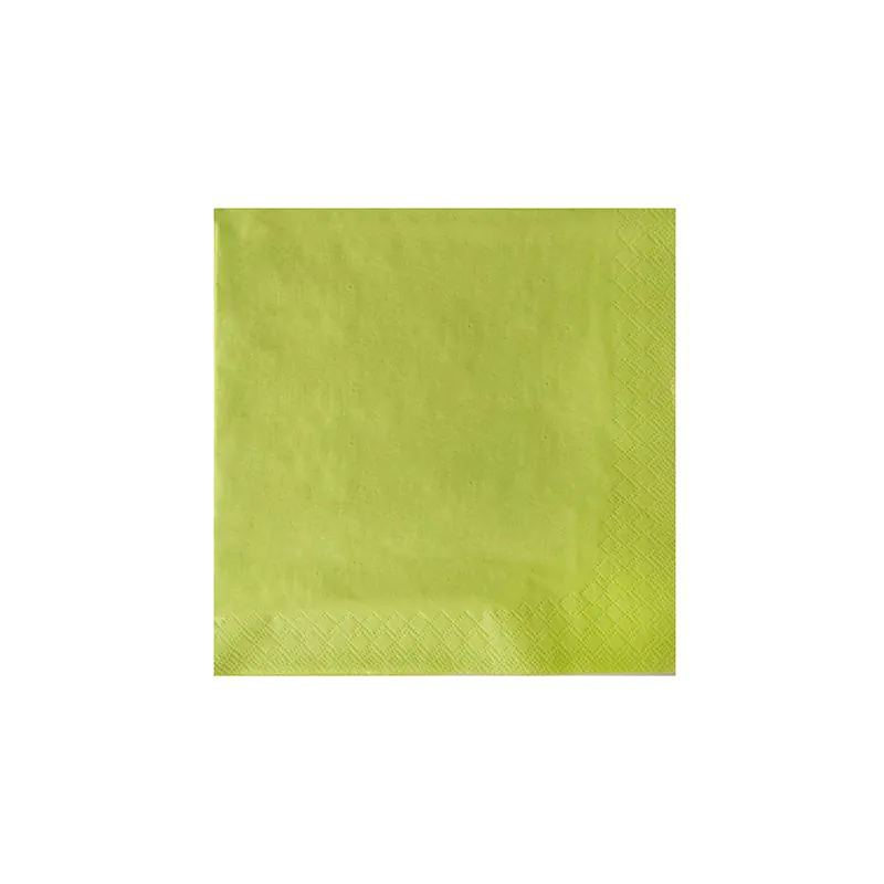 Servietten, limonengrün 3-lagig 1/4-Falz 40 x 40 cm - Bild 2