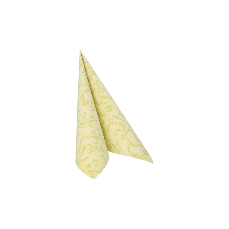 Servietten, limonengrün "ROYAL Collection" 1/4-Falz 40 x 40 cm "Damascato" - Bild 2