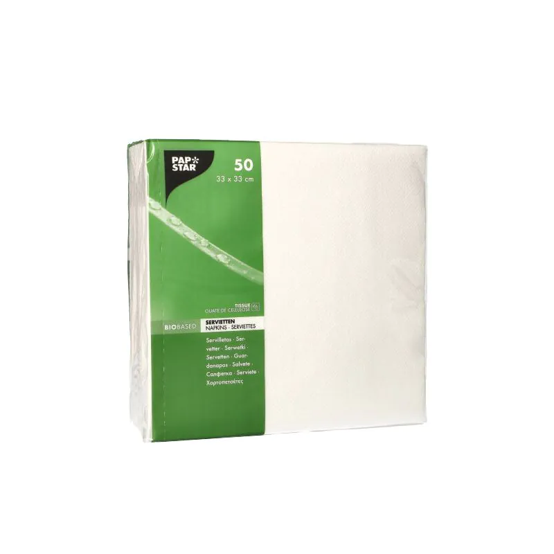 Servietten, weiss 2-lagig "pure" 1/4-Falz 33 x 33 cm - Bild 1 Servietten, weiss 2-lagig "pure" 1/4-Falz 33 x 33 cm - Bild 1