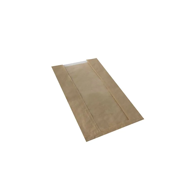 Sichtstreifenbeutel mit PLA-Fenster "pure" 38 x 20 cm braun - Bild 1 Sichtstreifenbeutel mit PLA-Fenster "pure" 38 x 20 cm braun - Bild 1
