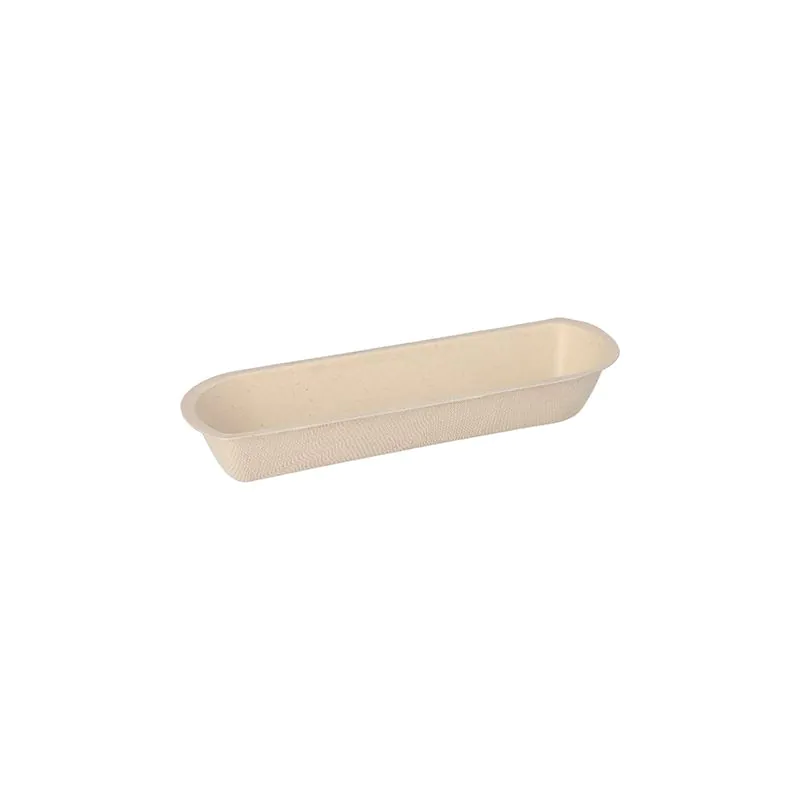 Snacktrays aus Zuckerrohr natur, 7,1 x 21 cm x 3,3 cm - Bild 1 Snacktrays aus Zuckerrohr natur, 7,1 x 21 cm x 3,3 cm - Bild 1
