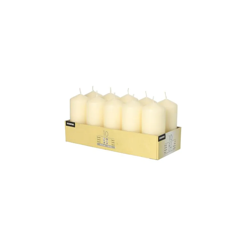Stumpenkerzen creme Ø 40 mm · 90 mm - Bild 1 Stumpenkerzen creme Ø 40 mm · 90 mm - Bild 1