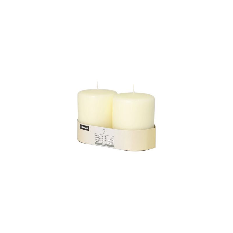 Stumpenkerzen elfenbein "Ivory" Ø 80 mm · 100 mm mit Flachkopf - Bild 1 Stumpenkerzen elfenbein "Ivory" Ø 80 mm · 100 mm mit Flachkopf - Bild 1
