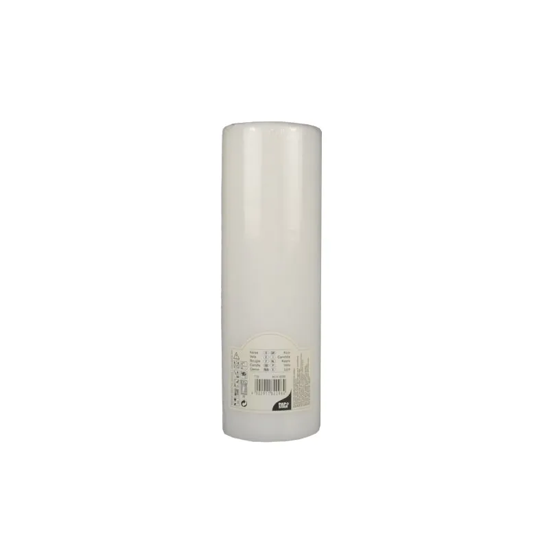 Stumpenkerzen weiss Ø 80 mm · 250 mm mit Flachkopf - Bild 2