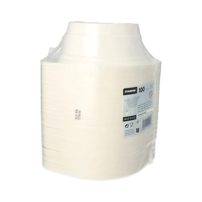 Suppenbecher To Go, PP rund 750 ml Ø 15,6 cm · 6,5 cm weiss mit Anfasser - Bild 2