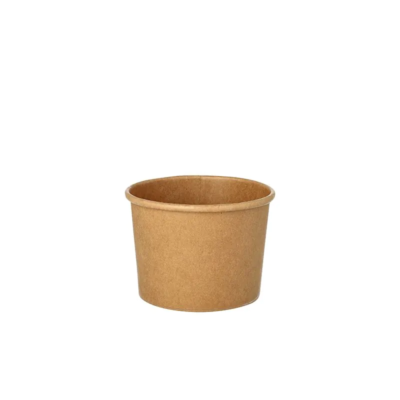 Suppenbecher "To Go", Pappe rund 350 ml Ø 9,8 cm · 7 cm braun - Bild 1 Suppenbecher "To Go", Pappe rund 350 ml Ø 9,8 cm · 7 cm braun - Bild 1