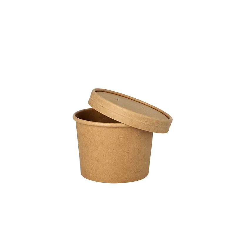 Suppenbecher "To Go", Pappe rund 350 ml Ø 9,8 cm · 7 cm braun - Bild 4