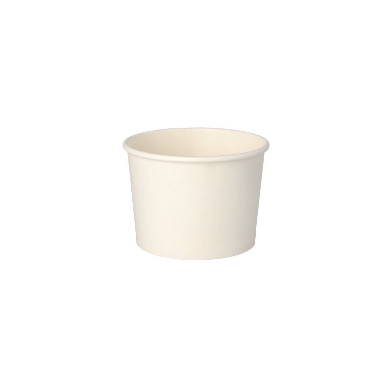 Suppenbecher "To Go", Pappe rund 350 ml Ø 9,9 cm · 7 cm weiss - Bild 1 Suppenbecher "To Go", Pappe rund 350 ml Ø 9,9 cm · 7 cm weiss - Bild 1