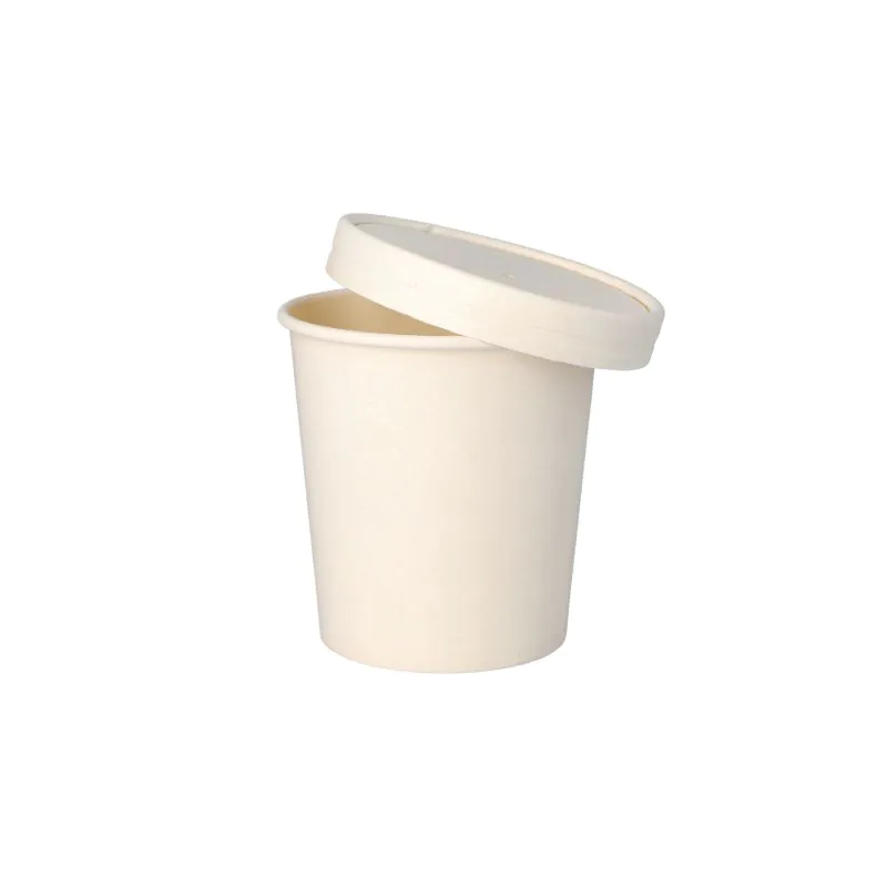 Suppenbecher "To Go", Pappe rund 470 ml Ø 9,9 cm · 9,9 cm weiss - Bild 2