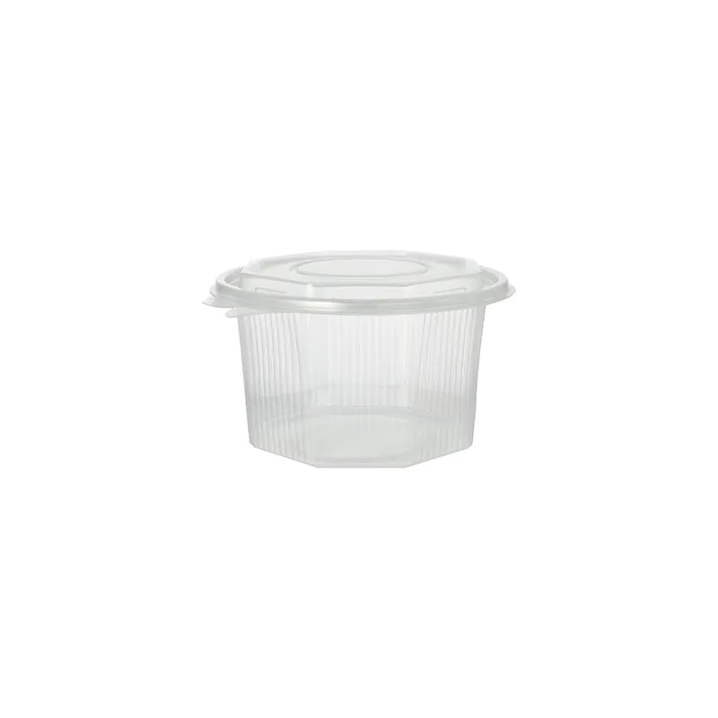 Transparenter Verpackungsbecher mit anhängendem Klappdeckel, 1000 ml - Bild 4