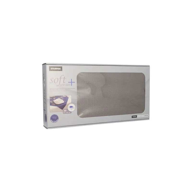 Vlies Mitteldecken, grau "soft selection plus" 80 x 80 cm - Bild 1 Vlies Mitteldecken, grau "soft selection plus" 80 x 80 cm - Bild 1