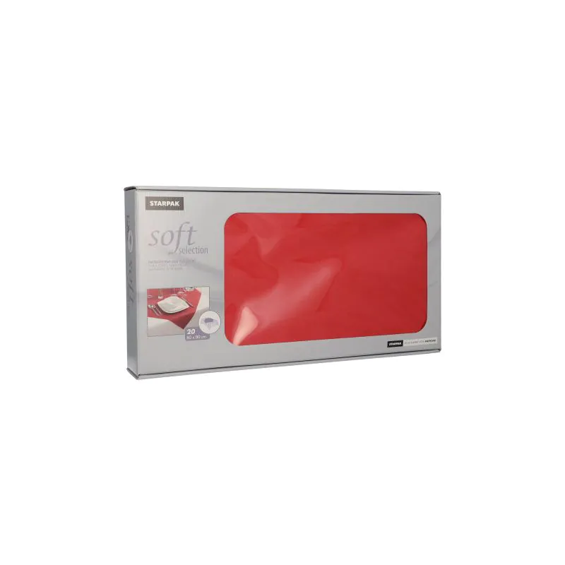 Vlies Mitteldecken, rot "soft selection" 80 x 80 cm - Bild 2
