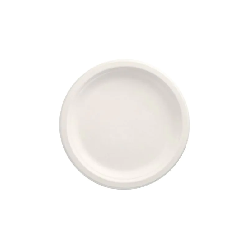 Zuckerrohr Teller, "pure" Ø 23 cm weiss - Bild 1 Zuckerrohr Teller, "pure" Ø 23 cm weiss - Bild 1