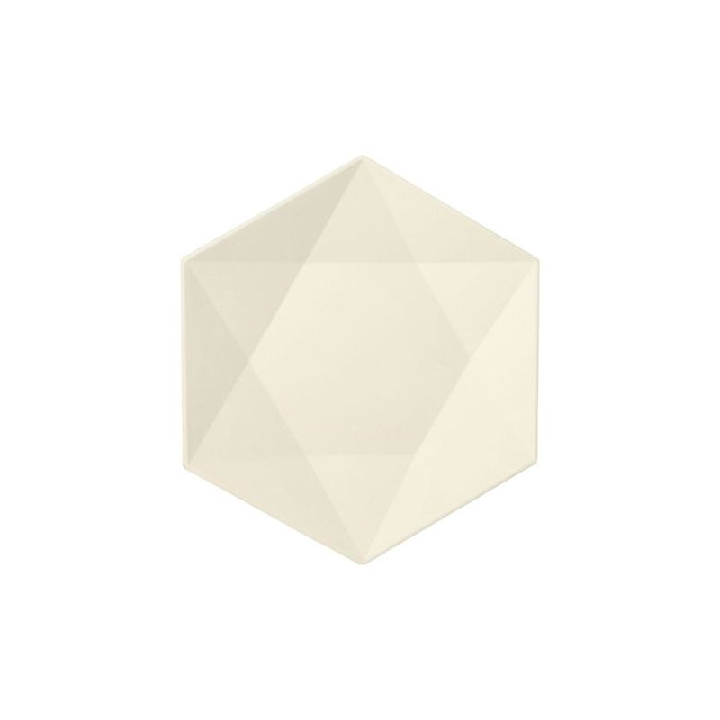 Zuckerrohrteller "pure" 6-eckig, 2,5 x 26 x 23 cm weiss "Diamond" - Bild 1 Zuckerrohrteller "pure" 6-eckig, 2,5 x 26 x 23 cm weiss "Diamond" - Bild 1