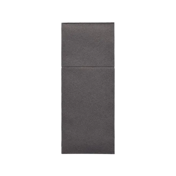 Airlaid Bestecktaschen, dunkelgrau 48 x 40 cm, 1/8-Falz, "Premium" - Bild 2