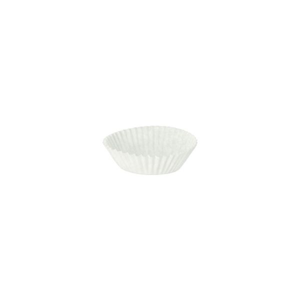 Backförmchen rund Ø 3,5 cm · 1,9 cm weiss - Bild 1