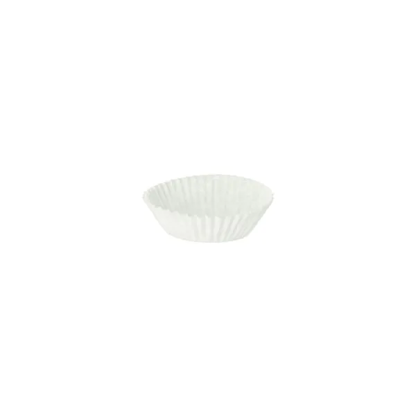 Backförmchen rund Ø 3,5 cm · 1,9 cm weiss - Bild 1