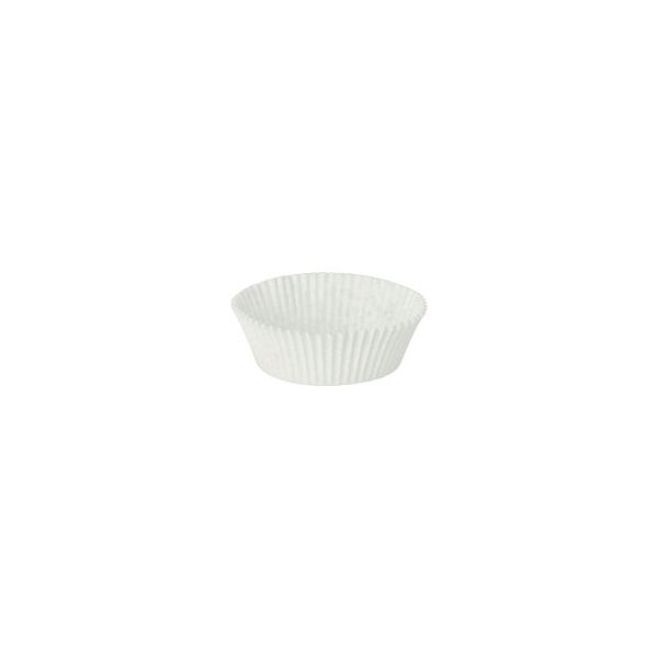 Backförmchen rund Ø 5,5 cm · 2,5 cm weiss - Bild 1