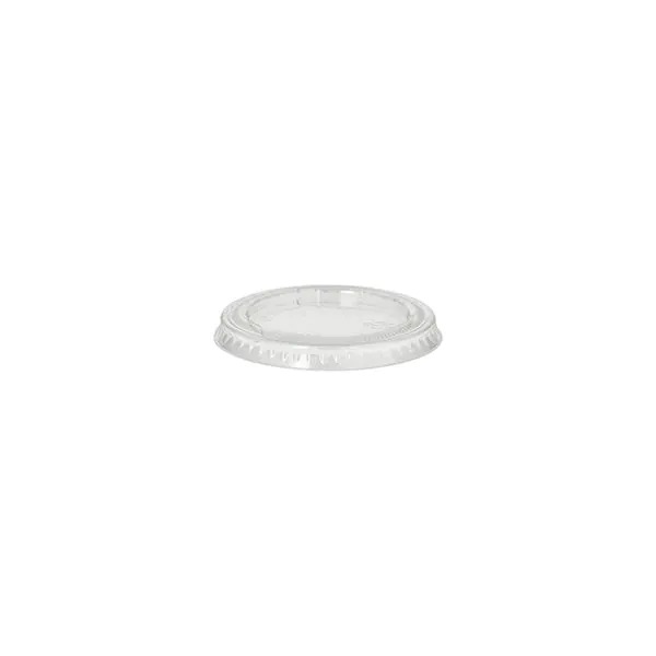 Deckel für Portionsbecher, PLA "pure" rund Ø 6 cm transparent - Bild 1