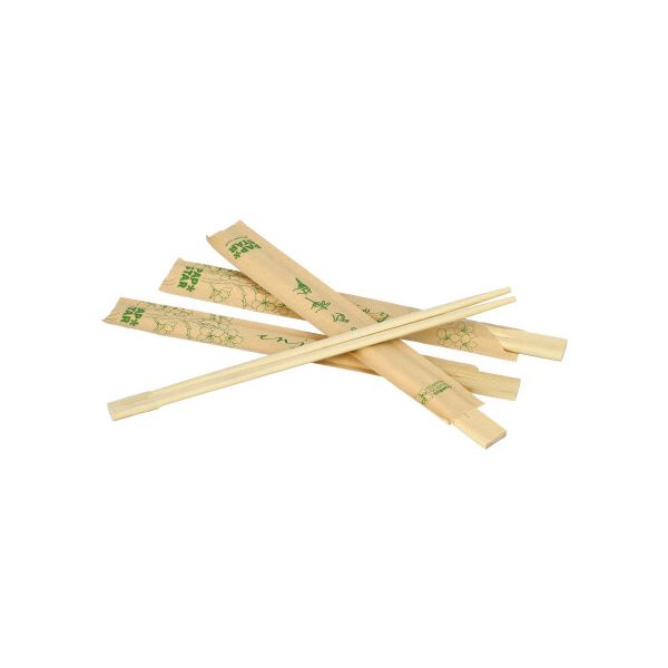 Essstäbchen aus Bambus, 21 cm, einzeln gehüllt - Bild 1