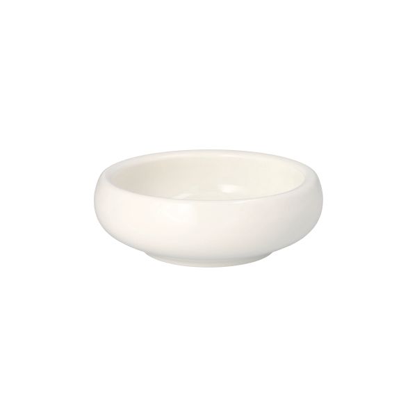 Fingerfood-Schale aus Porzellan, rund, 250 ml, Ø 13 cm · 4,3 cm weiss "Galba" - Bild 1