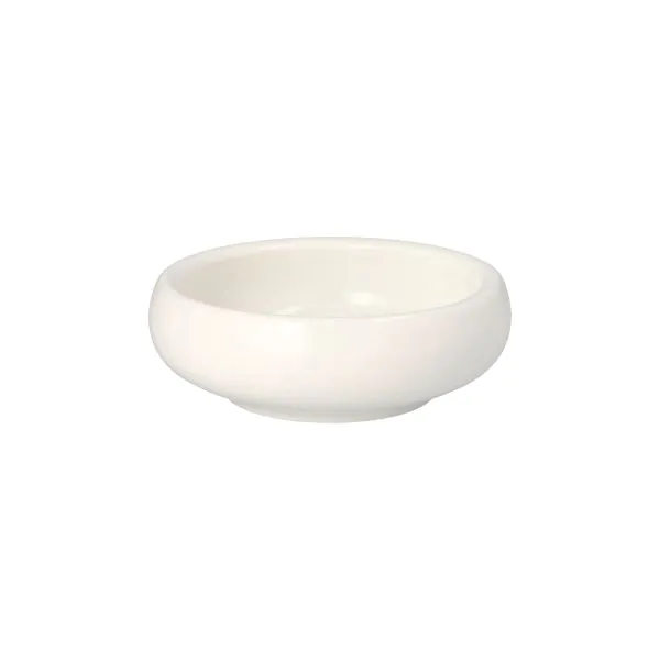 Fingerfood-Schale aus Porzellan, rund, 250 ml, Ø 13 cm · 4,3 cm weiss "Galba" - Bild 1